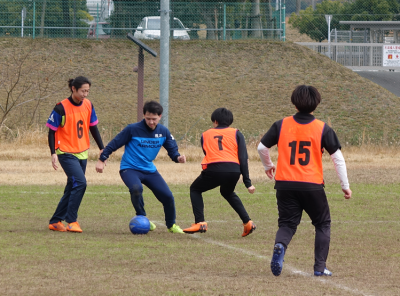 サッカー競技の写真