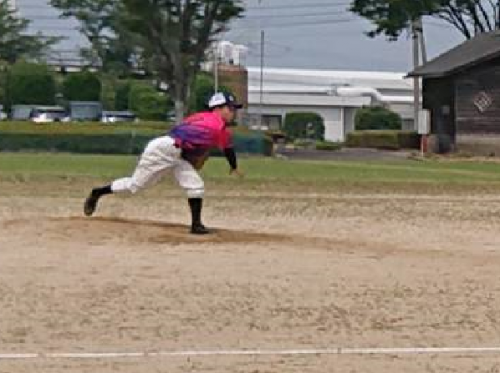 試合中の写真