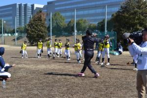 松中選手によるお手本
