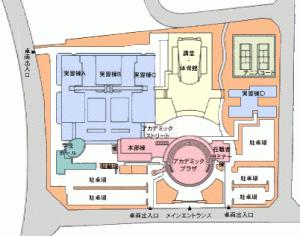 キャンパス施設全体図の画像